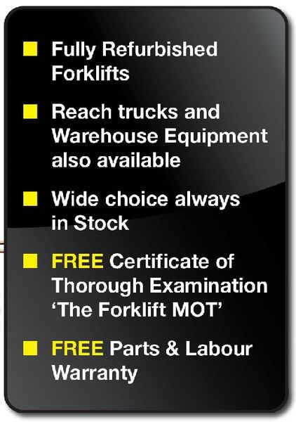Used Forklift Trucks Offer Includes